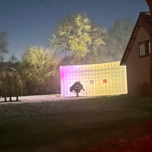 Witte opblaasbare pop-up partytent 10x7,5