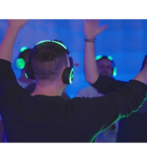 Silent disco koptelefoon Silent disco koptelefoon