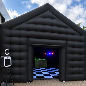 Zwarte Opblaasbare pop-up partytent 6x8