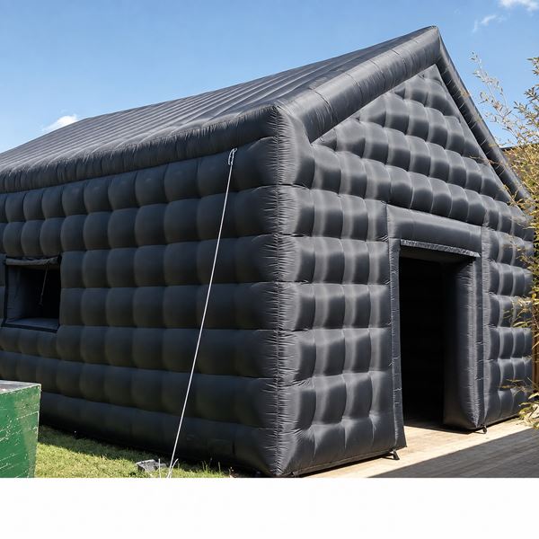 Zwarte Opblaasbare pop-up partytent 6x6